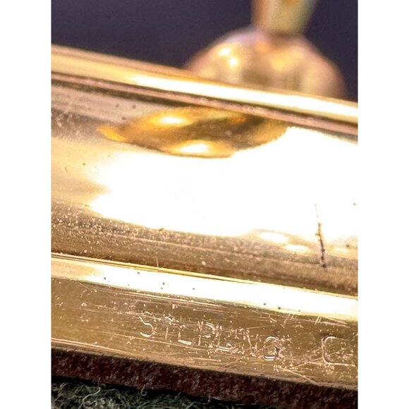 Vintage Sterling Silver Blue Guilloche Enamel  Floral Desktop Pen Holder Paperwe - Picture 9 of 9